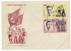 DDR 1963 FDC Mi-Nr. 983-987 (ZD) SSt. Erhaltung der Nationalen Mahn- und Gedenksttten
