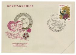 DDR 1963 FDC Mi-Nr. 993-996 SSt. Besuch sowjetischer Kosmonauten