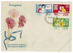 DDR 1964 FDC Mi-Nr. 1030-1032 SSt. Frauenkongress der DDR