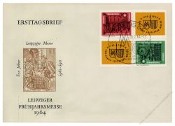 DDR 1964 FDC Mi-Nr. 1012-1013 (ZD) SSt. Leipziger Frhjahrsmesse