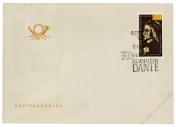 DDR 1965 FDC Mi-Nr. 1097 SSt. 700. Geburtstag von Dante Alighieri