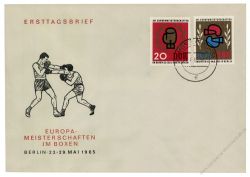 DDR 1965 FDC Mi-Nr. 1100-1101 ESt. Europameisterschaften im Boxen