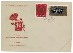 DDR 1965 FDC Mi-Nr. 1115-1116 ESt. 20 Jahre Freier Deutscher Gewerkschaftsbund