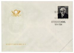 DDR 1965 FDC Mi-Nr. 1153 SSt. 1. Todestag von Otto Grotewohl