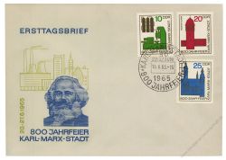 DDR 1965 FDC Mi-Nr. 1117-1119 SSt. 800 Jahre Chemnitz