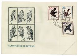 DDR 1965 FDC Mi-Nr. 1147-1152 SSt. Europische Greifvgel