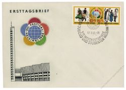 DDR 1962 FDC Mi-Nr. 905-906 (ZD) SSt. Weltfestspiele der Jugend und Studenten