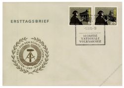 DDR 1966 FDC Mi-Nr. 1161-1164 SSt. 10 Jahre Nationale Volksarmee (NVA)