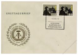 DDR 1966 FDC Mi-Nr. 1161-1164 SSt. 10 Jahre Nationale Volksarmee (NVA)