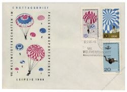 DDR 1966 FDC Mi-Nr. 1193-1195 SSt. Weltmeisterschaften im Fallschirmspringen