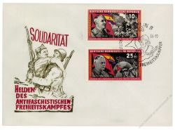 DDR 1966 FDC Mi-Nr. 1196-1201 SSt. Kmpfer der Internationalen Brigaden