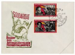 DDR 1966 FDC Mi-Nr. 1196-1201 SSt. Kmpfer der Internationalen Brigaden