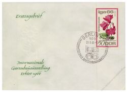 DDR 1966 FDC Mi-Nr. 1189-1192 SSt. Internationale Gartenbau-Ausstellung (IGA) Erfurt