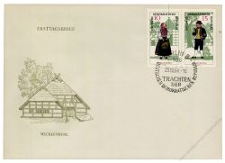 DDR 1966 FDC Mi-Nr. 1214-1219 (ZD) SSt. Volkstrachten