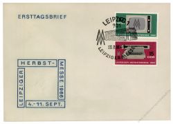 DDR 1966 FDC Mi-Nr. 1204-1205 SSt. Leipziger Herbstmesse