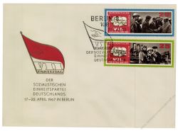 DDR 1967 FDC Mi-Nr. 1258-1261 SSt. Parteitag der Sozialistischen Einheitspartei Deutschlands