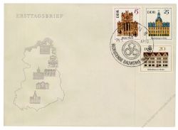 DDR 1967 FDC Mi-Nr. 1245-1250 SSt. Bedeutende Bauwerke