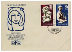 DDR 1967 FDC Mi-Nr. 1256-1257 SSt. 20 Jahre Demokratischer Frauenbund Deutschlands