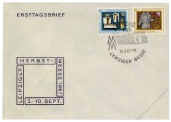 DDR 1967 FDC Mi-Nr. 1306-1307 SSt. Leipziger Herbstmesse
