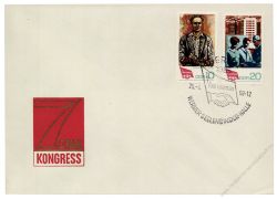 DDR 1968 FDC Mi-Nr. 1363-1364 SSt. Kongress des Freien Deutschen Gewerkschaftsbundes (FDGB)