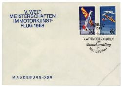 DDR 1968 FDC Mi-Nr. 1391-1392 SSt. Weltmeisterschaften im Motorkunstflug