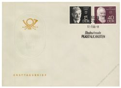 DDR 1968 FDC Mi-Nr. 1386-1390 SSt. Berhmte Persnlichkeiten