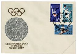 DDR 1968 FDC Mi-Nr. 1404-1409 SSt. Olympische Sommerspiele