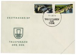 DDR 1968 FDC Mi-Nr. 1400-1403 SSt. Nach 1945 erbaute Talsperren