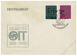 DDR 1969 FDC Mi-Nr. 1517-1518 SSt. 50 Jahre Internationale Arbeitsorganisation