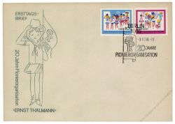 DDR 1968 FDC Mi-Nr. 1432-1433 SSt. 20 Jahre Pionierorganisation Ernst Thlmann