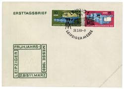 DDR 1969 FDC Mi-Nr. 1448-1449 SSt. Leipziger Frhjahrsmesse