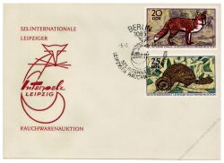 DDR 1970 FDC Mi-Nr. 1541-1544 SSt. Internationale Leipziger Rauchwarenauktion