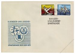 DDR 1970 FDC Mi-Nr. 1594-1595 SSt. Kinder- und Jugendspartakiade