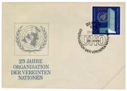 DDR 1970 FDC Mi-Nr. 1621 SSt. 25 Jahre Vereinte Nationen