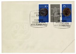 DDR 1970 FDC Mi-Nr. 1592-1593 (ZD) SSt. 25 Jahre Deutscher Kulturbund