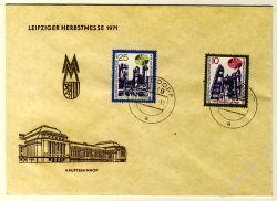 DDR 1971 FDC Mi-Nr. 1700-1701 ESt. Leipziger Herbstmesse