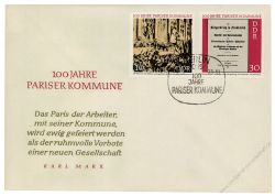 DDR 1971 FDC Mi-Nr. 1655-1658 SSt. 100 Jahre Pariser Kommune