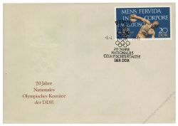 DDR 1971 FDC Mi-Nr. 1660 SSt. 20 Jahre Nationales Olympisches Komitee