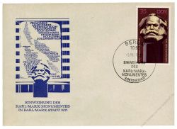 DDR 1971 FDC Mi-Nr. 1706 SSt. Einweihung des Karl-Marx-Monuments Chemnitz