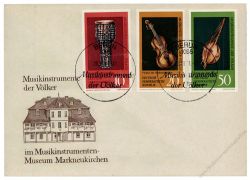 DDR 1971 FDC Mi-Nr. 1708-1713 SSt. Musikinstrumenten-Museum