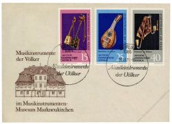 DDR 1971 FDC Mi-Nr. 1708-1713 SSt. Musikinstrumenten-Museum