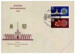 DDR 1972 FDC Mi-Nr. 1743-1744 SSt. Leipziger Frhjahrsmesse