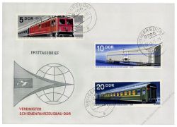 DDR 1973 FDC Mi-Nr. 1844-1849 ESt. Vereinigter Schienenfahrzeugbau