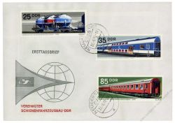 DDR 1973 FDC Mi-Nr. 1844-1849 ESt. Vereinigter Schienenfahrzeugbau