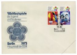 DDR 1973 FDC Mi-Nr. 1829-1830 SSt. Weltfestspiele der Jugend und Studenten