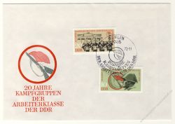 DDR 1973 FDC Mi-Nr. 1874-1875 SSt. 20 Jahre Kampfgruppen