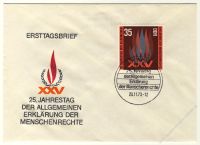 DDR 1973 FDC Mi-Nr. 1898 SSt. 25. Jahrestag der Allgemeinen Erklrung der Menschenrechte durch die UNO
