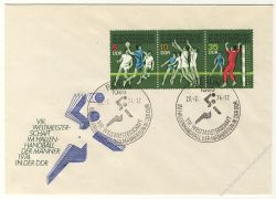 DDR 1974 FDC Mi-Nr. 1928-1930 (ZD) SSt. Hallenhandball-Weltmeisterschaft der Mnner