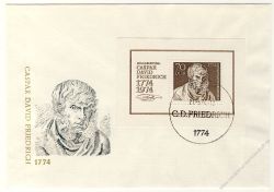 DDR 1974 FDC Mi-Nr. 1962 (Block 40) SSt. 200. Geburtstag von Caspar David Friedrich