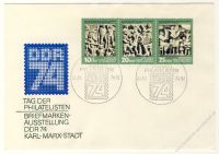 DDR 1974 FDC Mi-Nr. 1988-1990 (ZD) SSt. Tag der Philatelisten